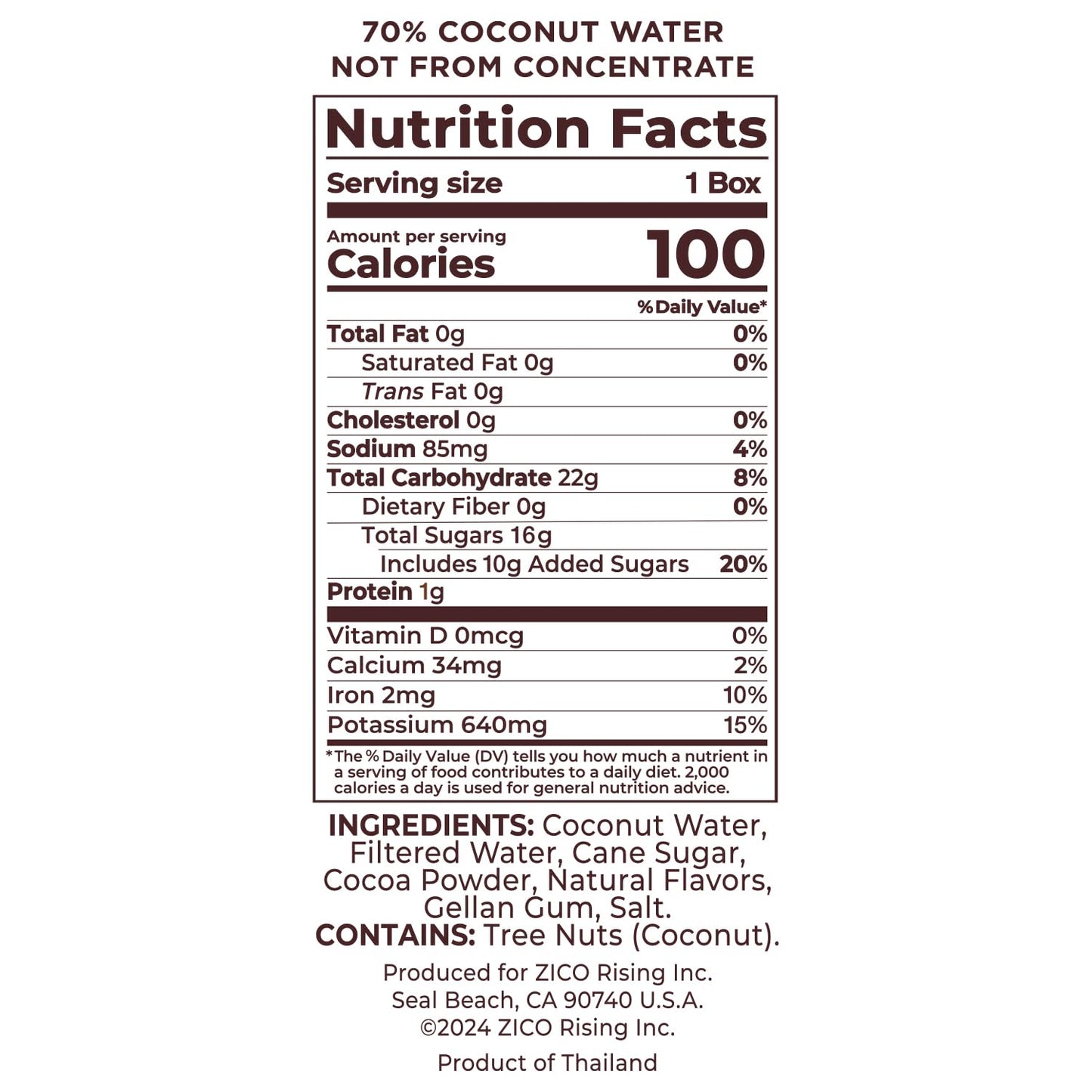 Zico Chocolate Coconut Water, Dairy-free, Plant-based, tastes like Chocolate Milk, 11.2 Fl Oz (Pack of 12)