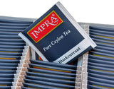 Impra Blackcurrant Flavored Ceylon Black Tea - 100 Individually Wrapped Foil Enveloped Tea Bags - Authentic Ceylon Origin - Fruity Aroma (Pack of 2)