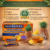 Herbal Tea by High Supreme - 30 Tea Bags,Ginger, Pineapple, Cinnamon & Flaxseed - 100% Natural,Vegan, Caffeine-Free Infusion-Traditional Herbal Blend