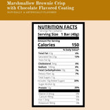 Nutmeg State Nutrition - High Protein Snack Bars, 15g Protein, 150 Calories, Low Sodium, 19g Carbs, 2g Fiber, 7 Servings Per Box (Marshmallow Brownie
