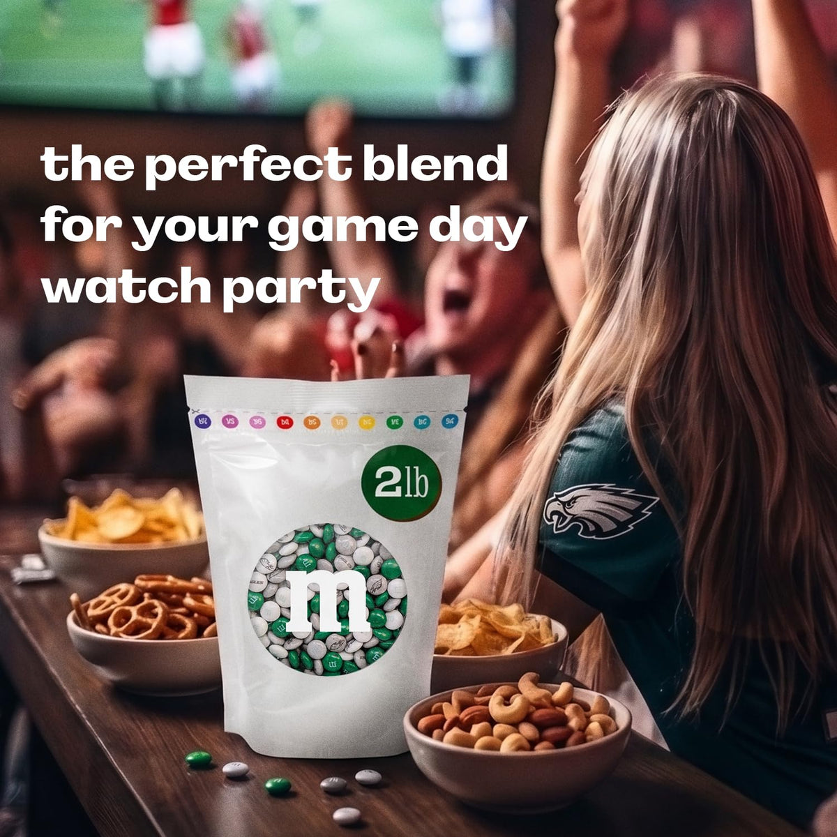 M&M'S NFL New England Patriots Milk Chocolate Gift Jar, 12.7 oz