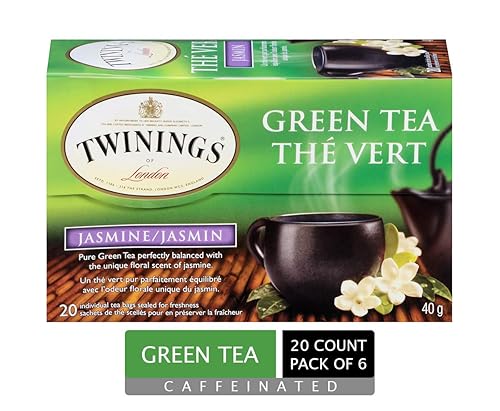Twinings Jasmine Green Tea - 20 Tea Bags (Pack of 6)