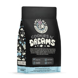 Bones Coffee Company Cookies 'N Dreams Cookies and Cream Flavored Coffee, Medium Roast Low Acid Arabica Beans Compatible with Auto drip and French