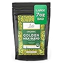 Jiva Organics Turmeric Tea Latte - Golden Milk Powder 7 Ounce (200g) - Ashwagandha, Cardamom, Ginger, Black Pepper & More