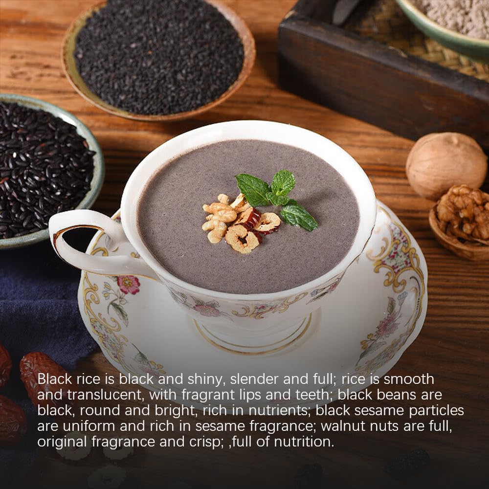 SIJIYUNLI-Red Date Walnut Black Sesame Paste 500g/17.63oz breakfast Quick brewing