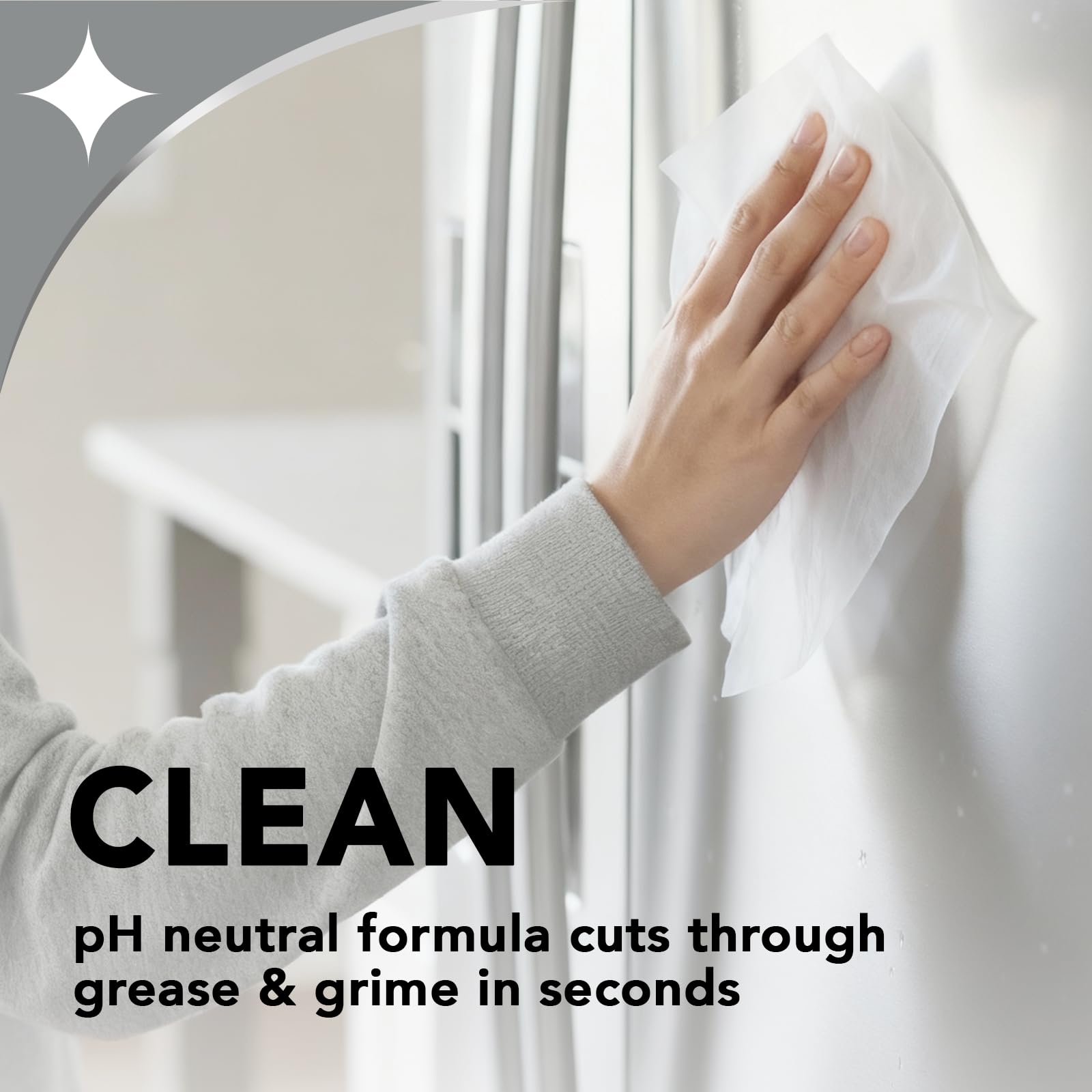 Weiman Stainless Steel Cleaner & Polish Kit, 1 Wipes & Cloth, Anti-Fingerprint, Removes Grease, Water Spots, Streaks & Residue, Polishing Cleaner Safe