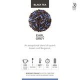Teabloom Kosher Certified Earl Grey Loose Leaf Tea, Classic Assam Tea With Blue Cornflower Petals, 3.88 Ounce Canister Makes 35-50 Cups