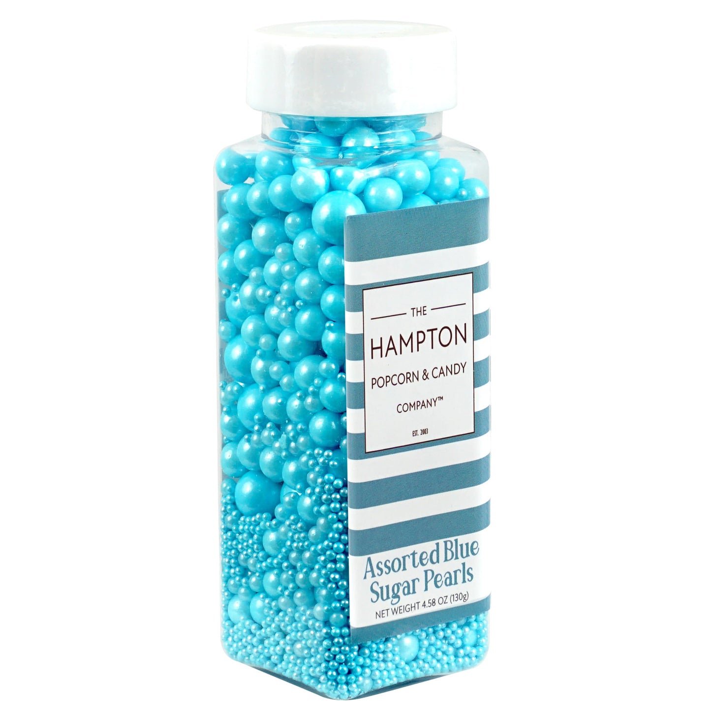 Blue Pearl Sugar Sprinkles 4.58 oz, Blue Sprinkles For Cake Decorating, Blue Sprinkles Edible, Blue Sprinkles For Cupcakes