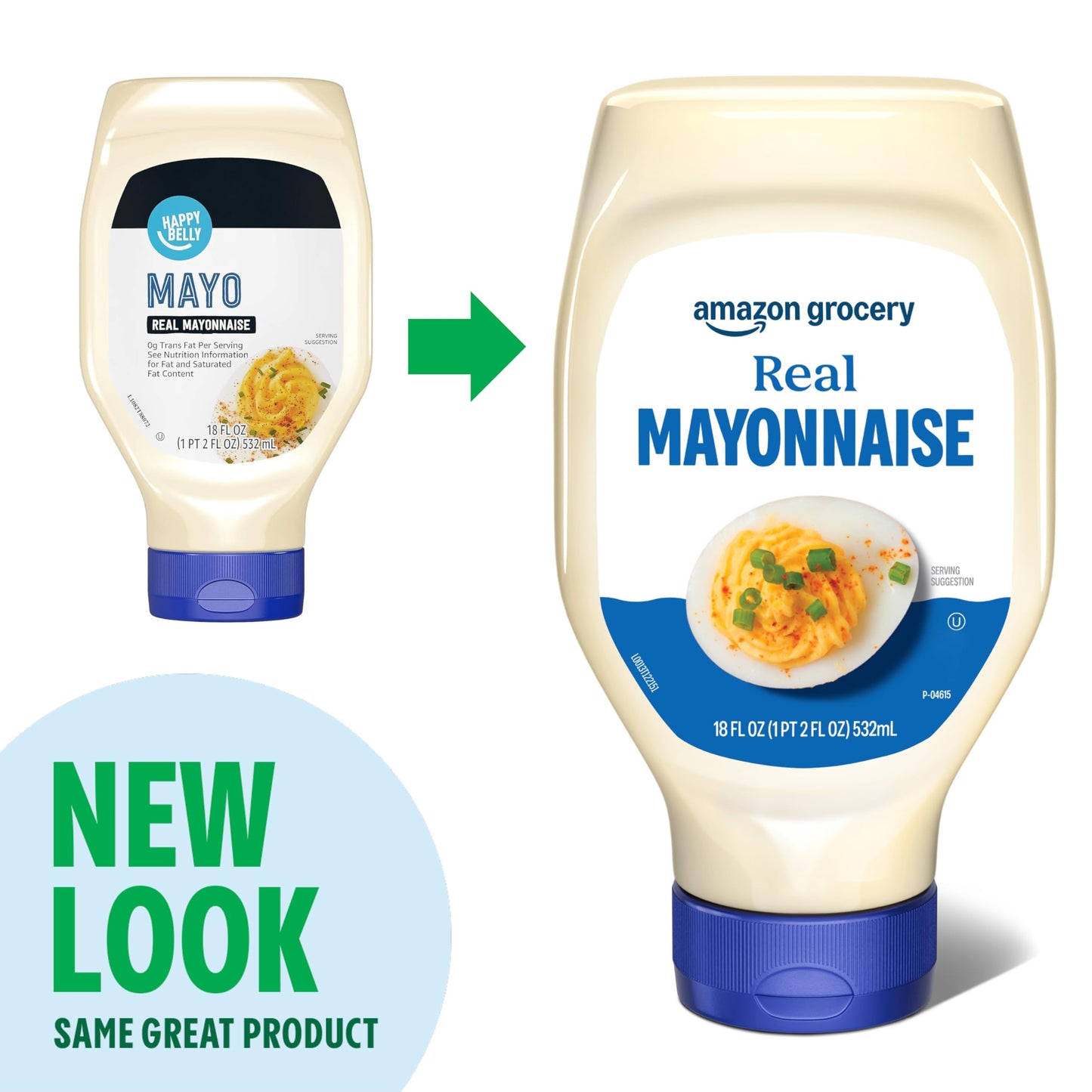 Amazon Grocery, Real Mayonnaise, 18 Fl Oz