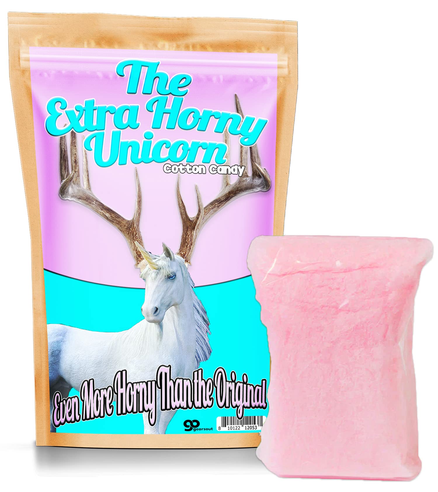Horny Unicorn Cotton Candy - Funny Candy Gifts for Women - Stocking Stuffers for Girls - Best Friend Christmas Gifts Small - Delicious and Funny