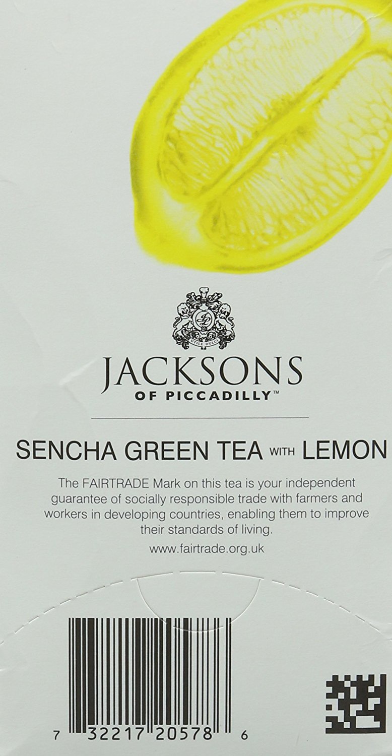 Jacksons of Piccadilly Green Tea & Lemon 50g