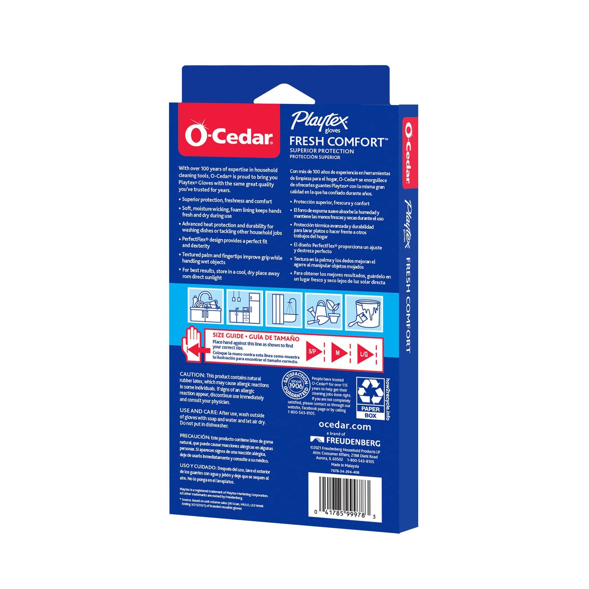 PLAYTEX Fresh Comfort Medium Gloves, 1 CT (Pack of 4)