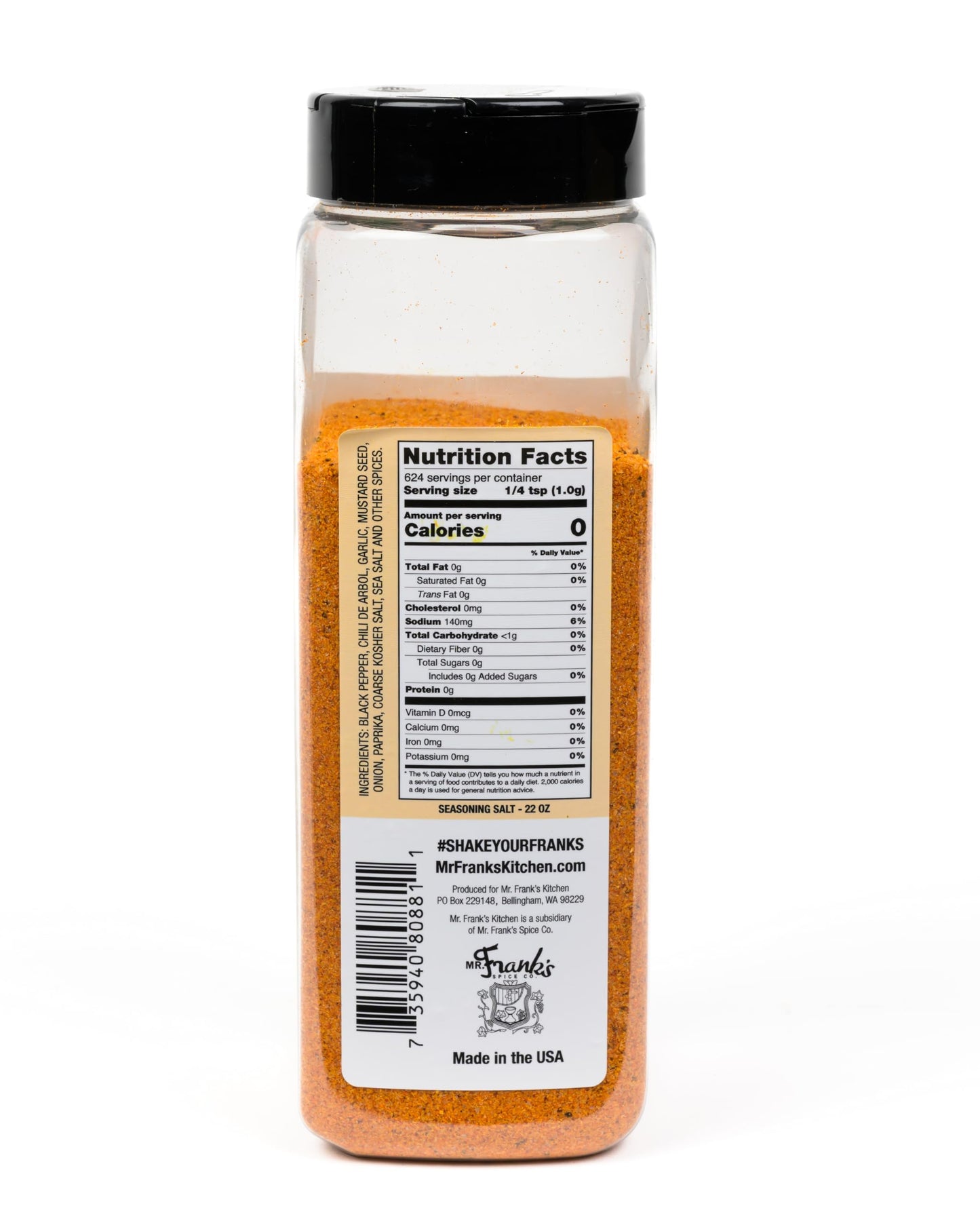 MR FRANK'S KITCHEN | Seasoning Salt | All Purpose Finishing Salt | Savory Spice and Herb Blend for Meats, Fries, Veggies, Eggs & Snacks | Made in USA