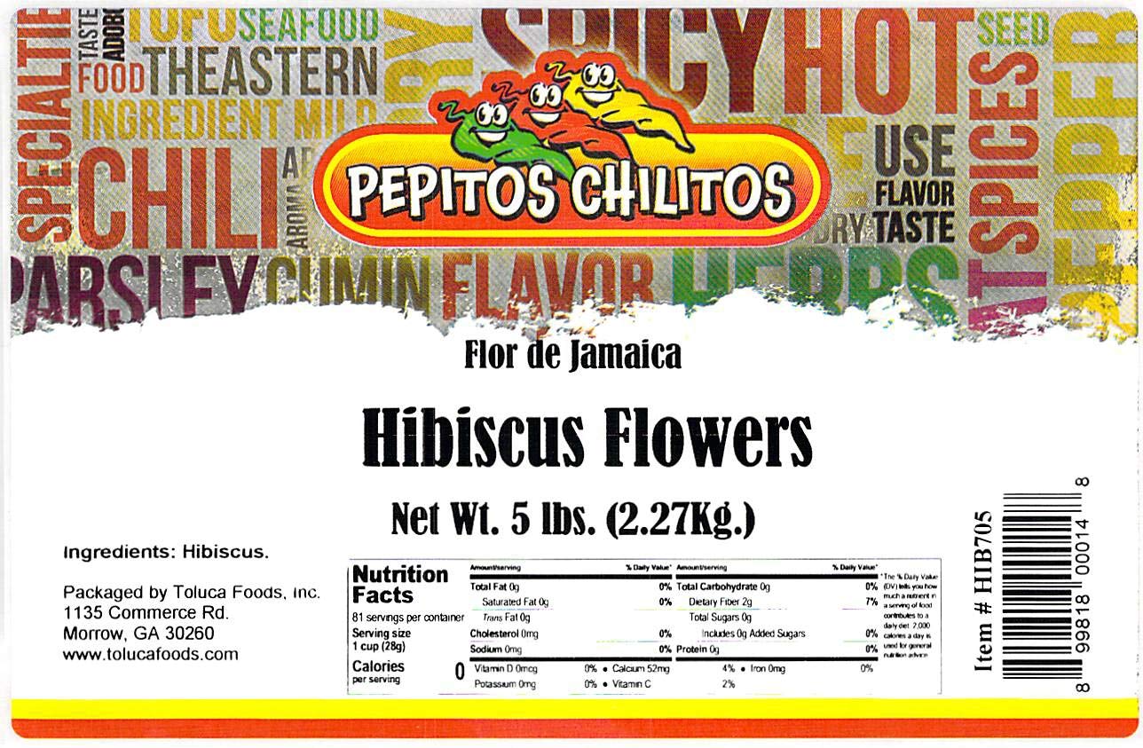 PEPITOS CHILITOS/Hibiscus flowers - Jamaica 5lb