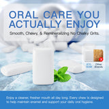 Remineralizing Gum with Xylitol Mint Flavor, Sugar Free Chewing Gum for Enamel Support and Fresh Breath, Gluten-Free Oral Care Gum for Daily Use Work