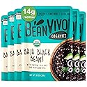 BeanVIVO (Pack of 6) Organics 14g Plant based Protein Baja Black Beans - Good Source of Fiber - Nutritious & Microwave Meals - Gluten-Free Plant Food