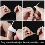 eBoot 15 Pieces Lint Traps Lint Snare Washing Machine Mesh Washer Laundry Hose Filter with 15 Pieces Cable Ties
