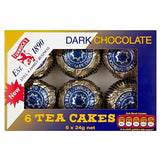 Tunnock's Dark Chocolate Teacakes (6 per pack - 144g) - Pack of 2