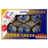 Tunnock's Dark Chocolate Teacakes (6 per pack - 144g) - Pack of 2