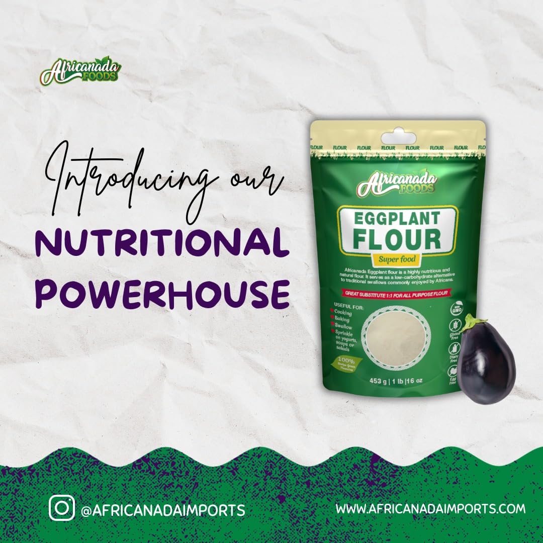 All Natural Eggplant Flour | Baking, Smooties | 454g