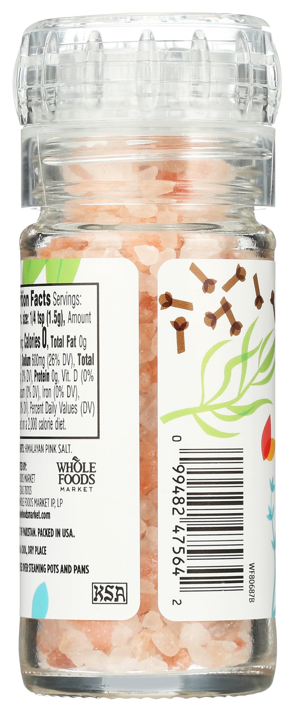 365 by Whole Foods Market, Himalayan Pink Salt Grinder, 3.38 Ounce