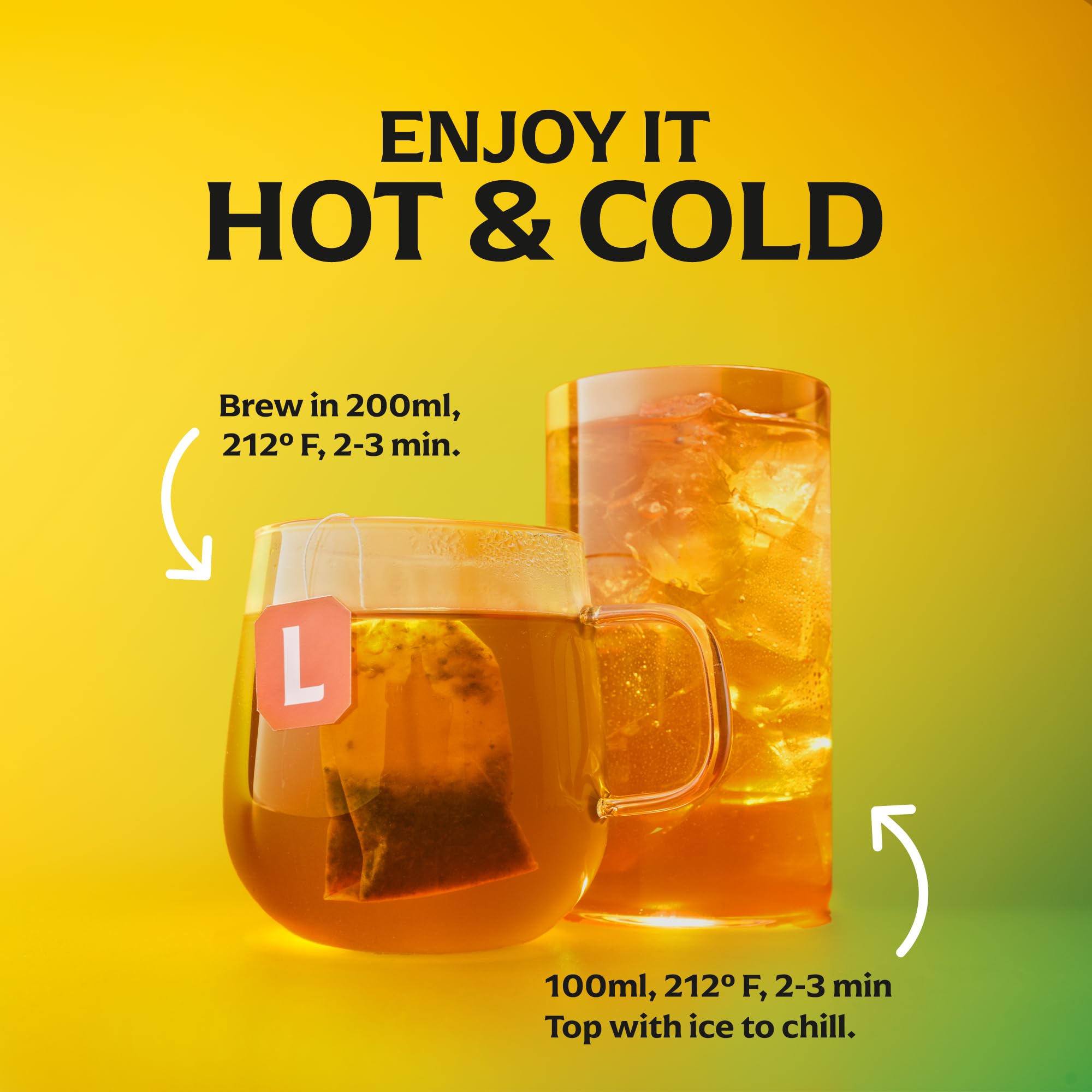 Lipton Smooth Mint with Lemon Peels Tea Bags, caffeine free Tea, Fruit and Herbal Tea, Individually Wrapped, 20 Tea Bags