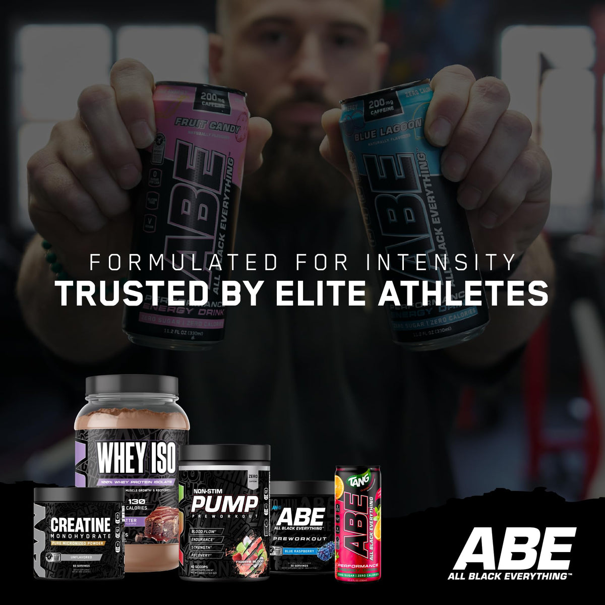All Black Everything Performance Energy Drink | Zero Calories, Sugar Free | 200mg Caffeine | Beta Alanine & Citrulline | Pre-Workout Sport Drink
