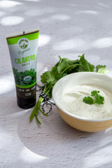 Aroma One Cilantro Puree Paste - Organic Herb Concentrate for Cooking, Seasoning & Sauces - Fresh Flavor Enhancer, Non-GMO, Gluten-Free, Vegan - Easy