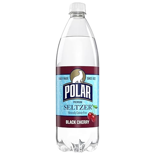 Polar Beverages Seltzer, Black Cherry, 33.8 Fluid Ounce (Pack of 12)