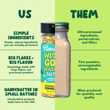 Benissimo Salt Free All Purpose Seasoning, Flake & Granule Blend for Meats, Poultry, Seafood, Vegetables, Potatoes & Everyday Cooking with Pet Shaker