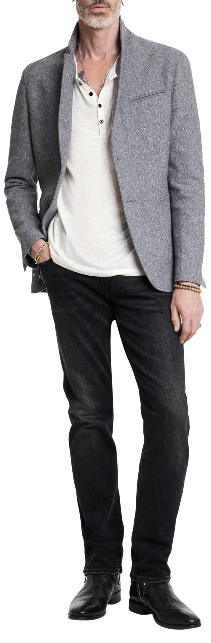 John Varvatos Danville Henley Salt XXL