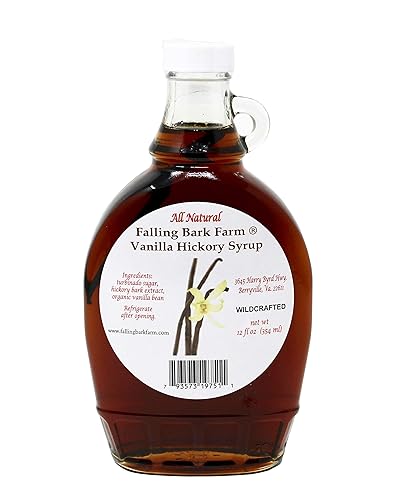 Falling Bark Farm, Vanilla Hickory Syrup, 12 Oz