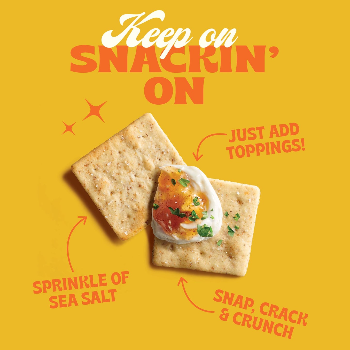 Back to Nature Crispy Wheat Crackers, Non-GMO, Vegan Friendly Snack Cracker, Made with Wheat Flour & Sea Salt, Snack Happy, 6.5 oz Box