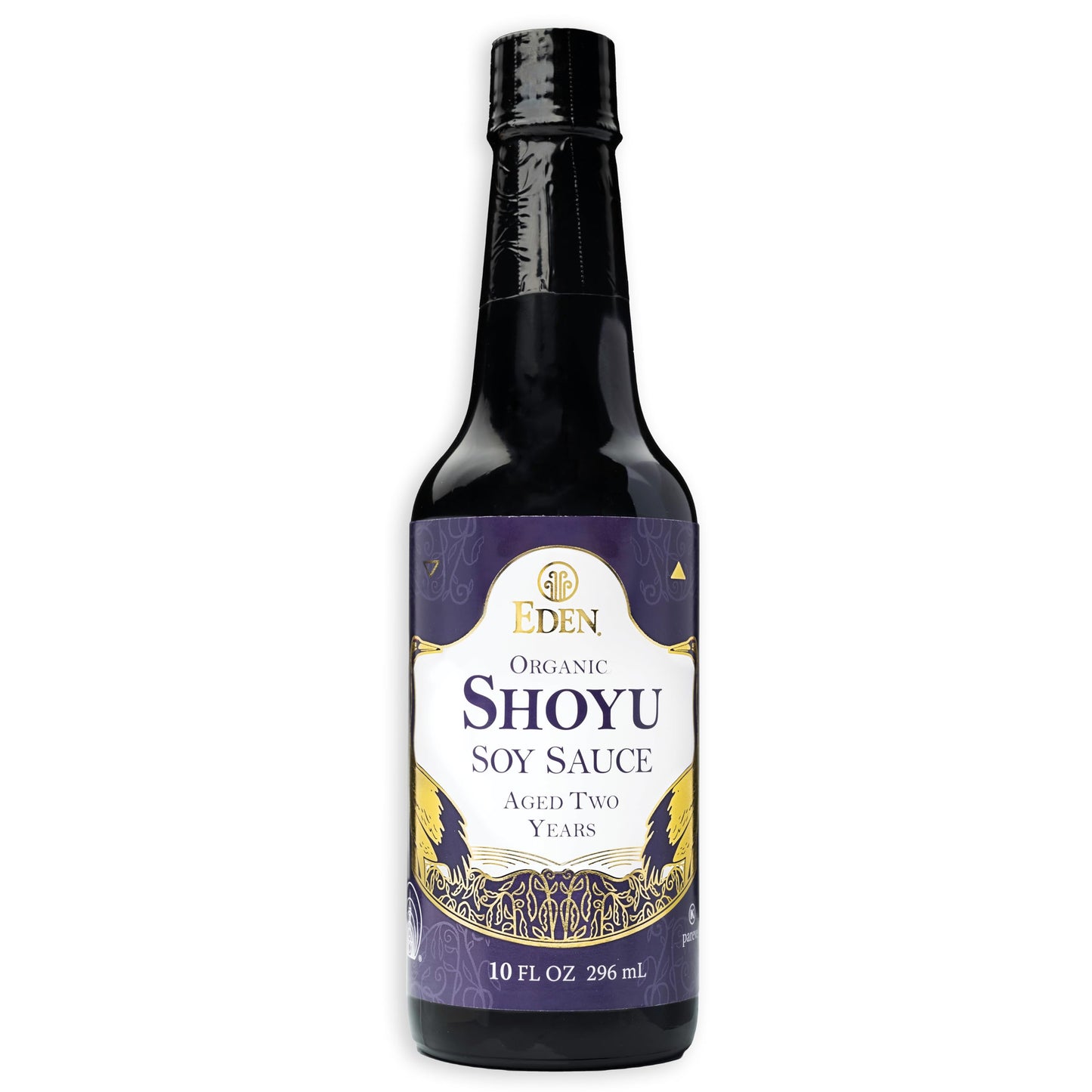 Eden Organic Shoyu Soy Sauce (*NEW*), Artisan Brewed in Japan, Aged 2 Years in Hundred-Year-Old Cypress Wood Barrels, 10 fl oz (296 ml)