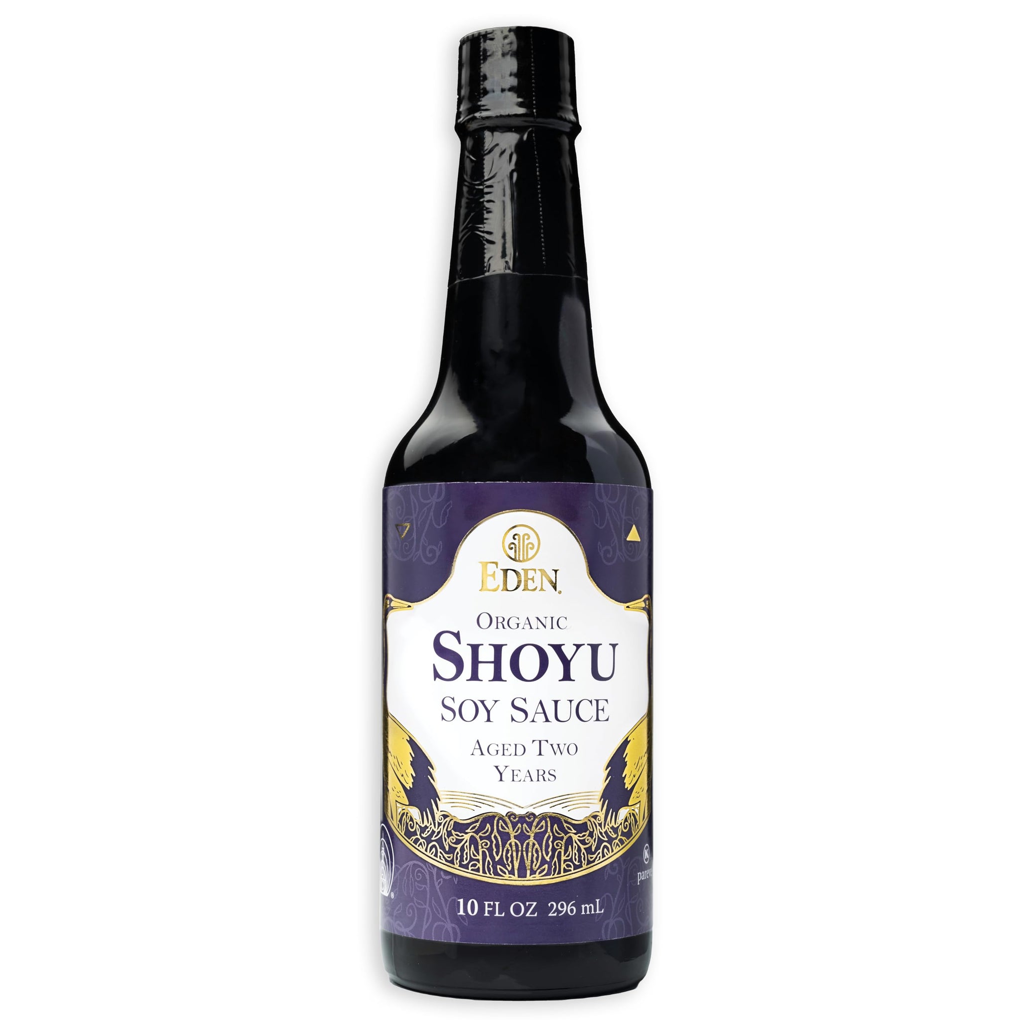 Eden Organic Shoyu Soy Sauce (*NEW*), Artisan Brewed in Japan, Aged 2 Years in Hundred-Year-Old Cypress Wood Barrels, 10 fl oz (296 ml)