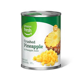 Amazon Fresh - Canned Crushed Pineapple in Pineapple Juice, 20 oz (Previously Happy Belly, Packaging May Vary)
