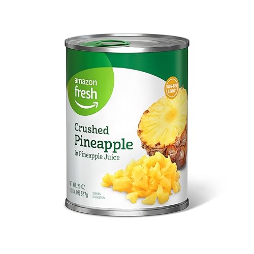 Amazon Fresh - Canned Crushed Pineapple in Pineapple Juice, 20 oz (Previously Happy Belly, Packaging May Vary)