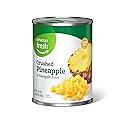 Amazon Fresh - Canned Crushed Pineapple in Pineapple Juice, 20 oz (Previously Happy Belly, Packaging May Vary)