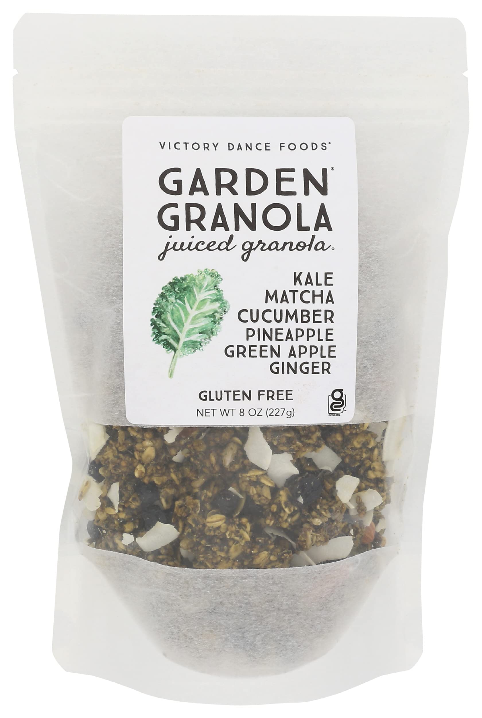 Victory Dance Foods Juiced Kale Matcha Garden Granola, 8 OZ