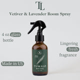 Tumalo Lavender Room Spray - Sophisticated, All-Natural Home Fragrance, Pure Essential Oil Air Freshener & Odor Eliminator, Refreshing Scent - Made in