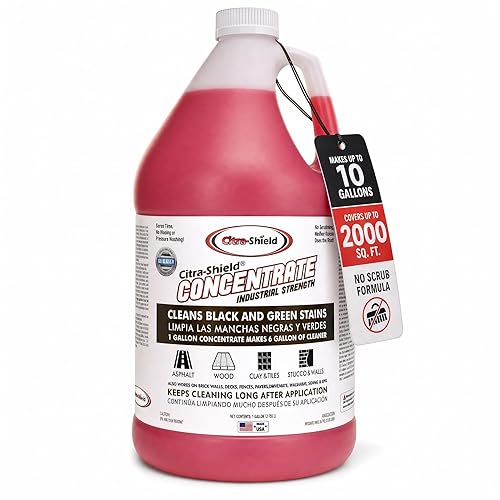 Citra-Shield Natural, Powerful Outdoor Cleaner, Multi-Use Formula, Powers Through Stains on Decks, Siding, Fences, Concrete, and More (1)
