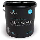 Wipex Gym & Fitness Cleaning Wipes, 400ct Dispensing Bucket with Sanitizing BZK for Hands, Great for Gym, Studios and Fitness Centers 400 Count (Pack