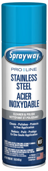 Sprayway Pro Line Stainless Steel Cleaner & Polish, 15 oz, 1-Pack