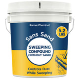 Banner Chemical Sans Sand Gritless Sweeping Compound Without Sand - Effective Dust Control, Non Abrasive and Safe for Smooth, Finished & Polished