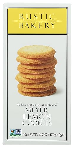 Rustic Bakery, Cookies Meyer Lemon, 6 Ounce