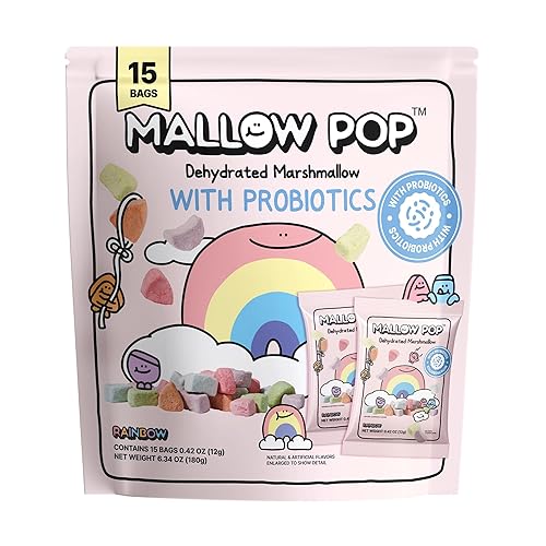 Mallow Pop Rainbow with Probiotics 6.34oz 15 Snack packs