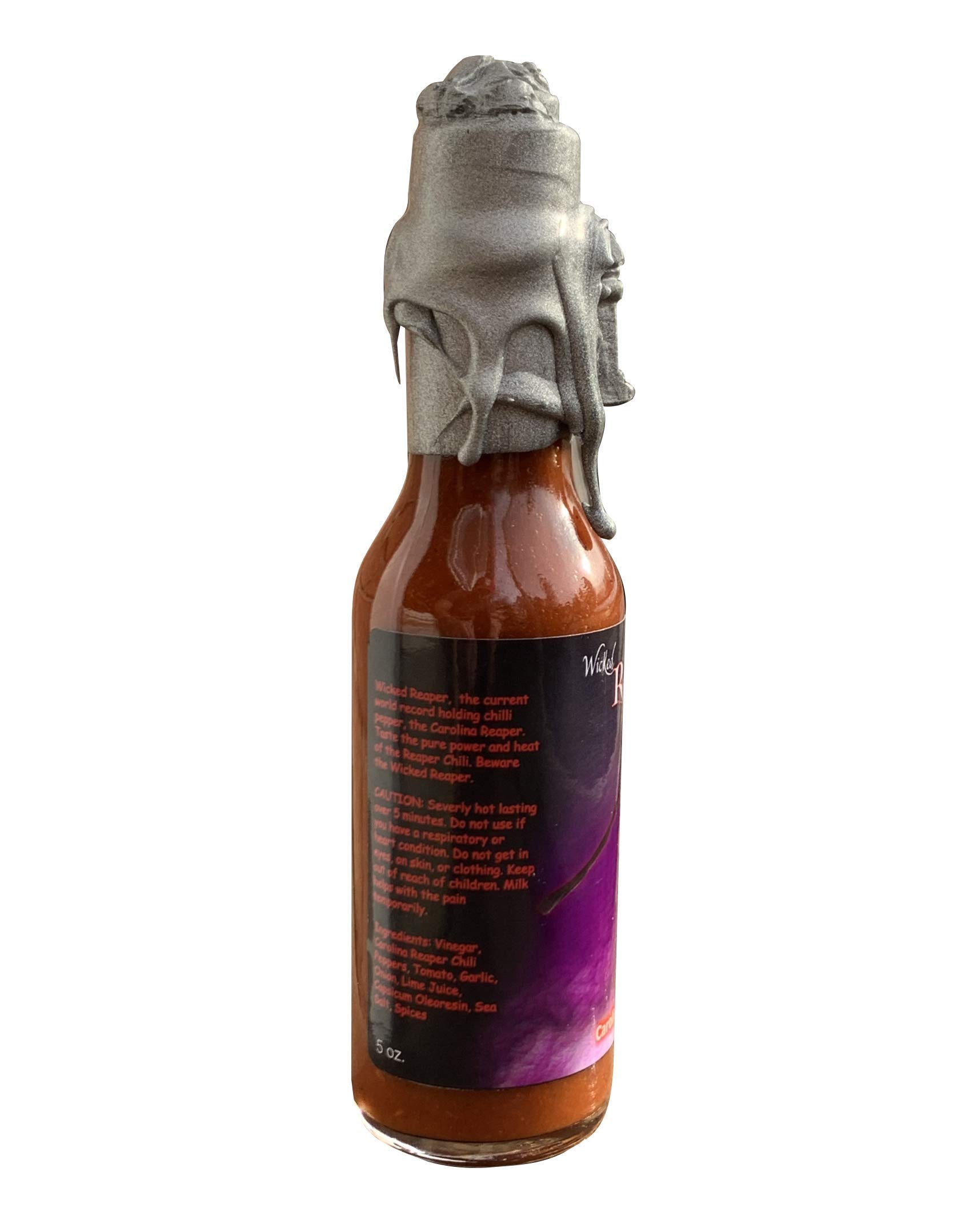 Wicked Reaper Reserve Carolina Reaper Hot Sauce, 5 oz - Silver Edition