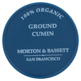Morton & Bassett 100% Organic Ground Cumin | Warm, Earthy Spice for Indian, Mexican & Middle Eastern Recipes | Gluten Free, Salt Free, Non-GMO | 2 oz