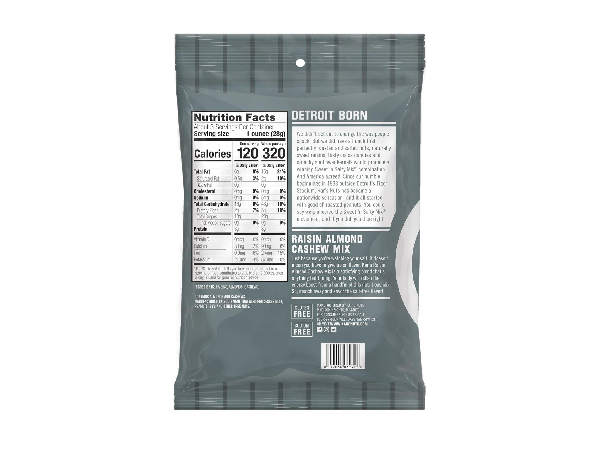 Kar's Nut and Fruit Variety Pack, 3.5 Ounce (Pack of 18) (SN08826)