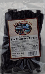 Backroad Country Old Fashioned Classic Black Licorice Twists - Licorice Candy - Made in the USA - 16 OZ (Pack of 2)